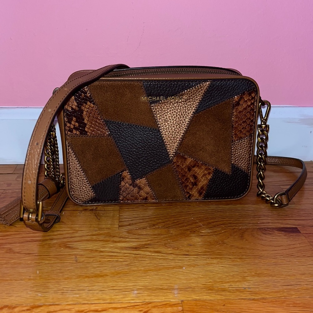 Michael Kors Jet Set Medium Patchwork Crossbody - image 1
